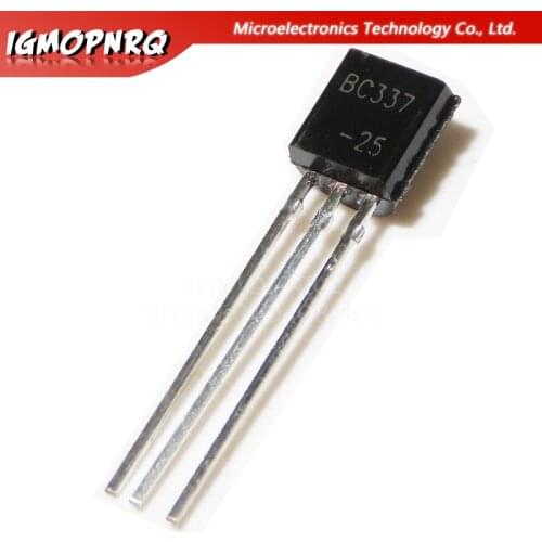 50pcs BC337-25 BC337 TO-92 Bipolar Transistors - BJT NPN 50Vcbo 45 Vceo 800mA 625mW Trans new original