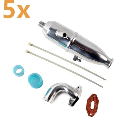 Wholesale 5Packs/Lot HSP Aluminum Exhaust Pipe 102009 (02124 ) Car Upgrade Parts Accessories 1/10 Upgrades 94102 SONIC