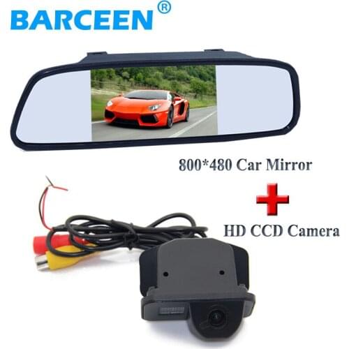 Lcd display screen car parking monitor +ccd image car reversing camera for Toyota Corolla (2007~2011) /Vios (2009 ~2010)