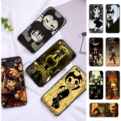 FHNBLJ Horror game BENDY Phone Case for iPhone 8 7 6 6S Plus X 5S SE 2020 XR 11 12 pro XS MAX