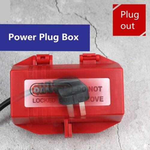 Electrical Appliance Large Plug Lockout Tagout Box Lock Device Safety LOTO Tool for power plug