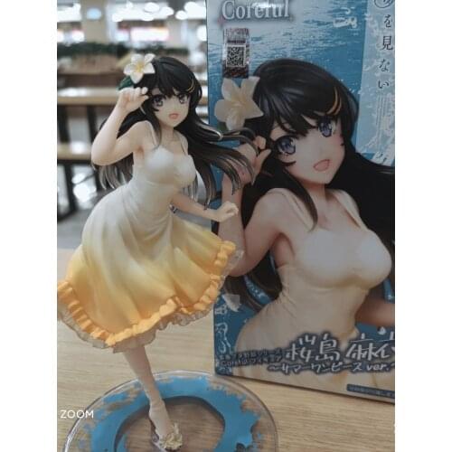 Original Taito Sakurajima Mai PVC Action Figure Model Toys Anime Brinquedos Figurals
