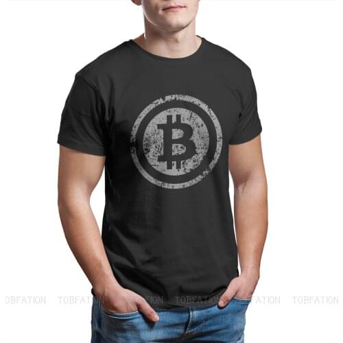 Bitcoin Sign Art Satoshi Nakamoto Offerts Men Tshirt Homme Graphic Clothes Cool Design Cotton Harajuku T Shirt