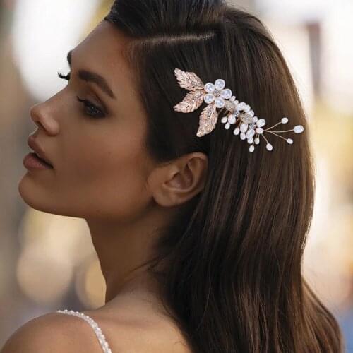 ZMHP17 Handmade Wedding Headdress Bridal hair comb Female Hair Accessories Bridal Bridesmaid Pearl hair comb