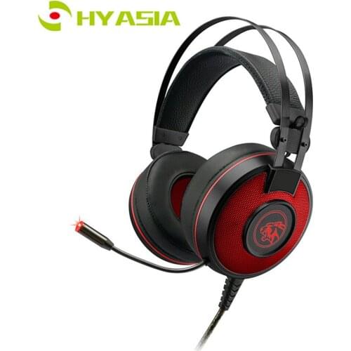 HYASIA Free Shipping PC Gaming Headset USB Game Headphones Stereo Headband Earphone With Mic Noise Reduction PUBG Game earpiece