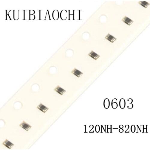 50pcs/lot 0603 SMD Inductor 120nH 150nH 180nH 220nH 270nH 330nH 390nH 470nH 560nH 680nH 820nH