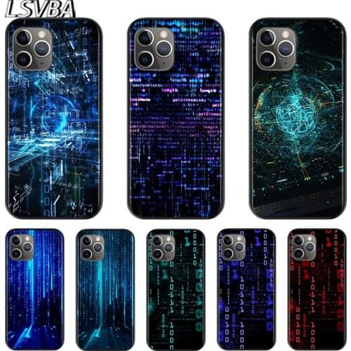 Cool Data Program Art For Apple iPhone 12 11 XS Pro Max Mini XR X 8 7 6 6S Plus 5 SE 2020 Black Cover Phone Case