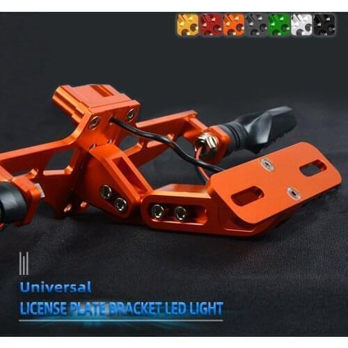 Motorcycle License Plate Bracket Licence Holder Bracket LED Light FOR honda cbr600rr cbr954rr cbr 600 954 rr PCX125 all year