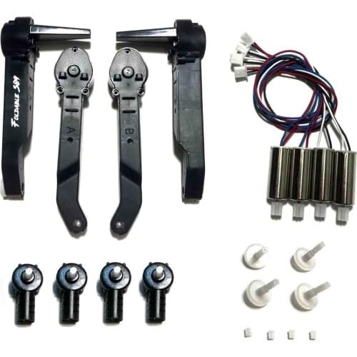 S89 pro Quadcopter 4K HD wifi fpv Rc Drone Replacement Accessories Arm Engines Motor gear Spare Parts set