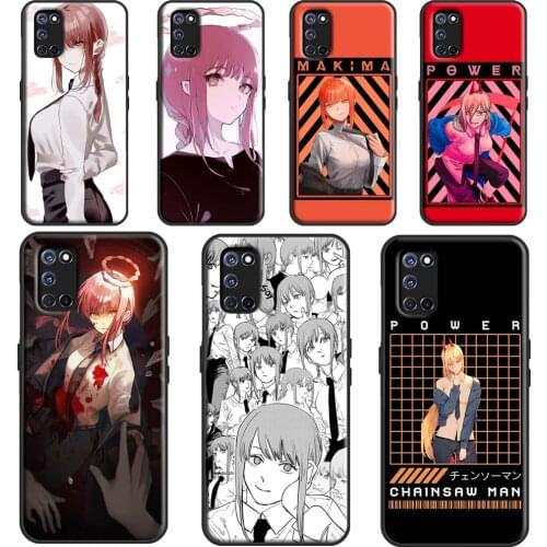 Makima Chainsaw Man Anime Cover For OPPO A5 A9 A53 A31 2020 A1K A3S A5S A15 A52 A72 A83 A91 A93 Find X3 Pro F5 Case