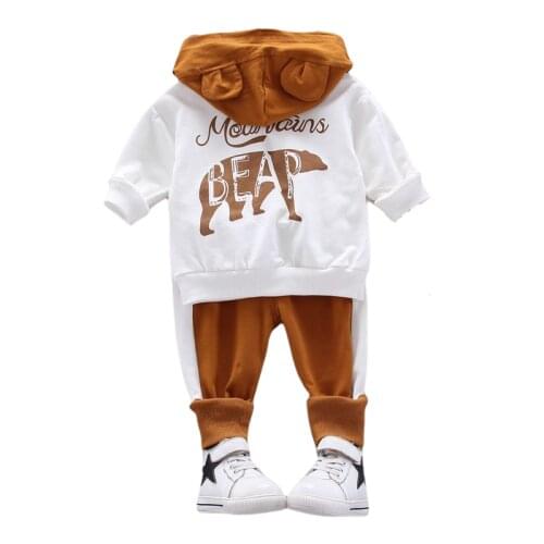 Fashion Spring Autumn Baby Boys Girls Clothes Children Cartoon Hoodies Pants 2pcs/Sets Toddler Cotton Clothing Infant Tracksuits