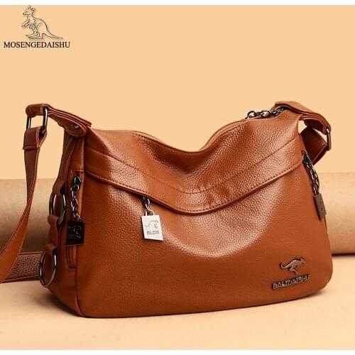 Fashion Letter Designer Women Messenger Bags High Quality Leather Ladies Shoulder Bag Solid Color Casual Solid Color Womens Bag