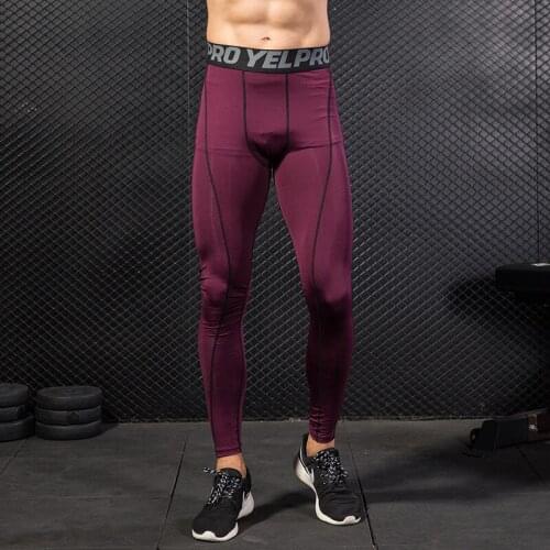 AIMPACT Mens Workout Gym Sports Pants Fitness Running Training Bodybuilding Pants Breathable Quick-drying Stretch Tights