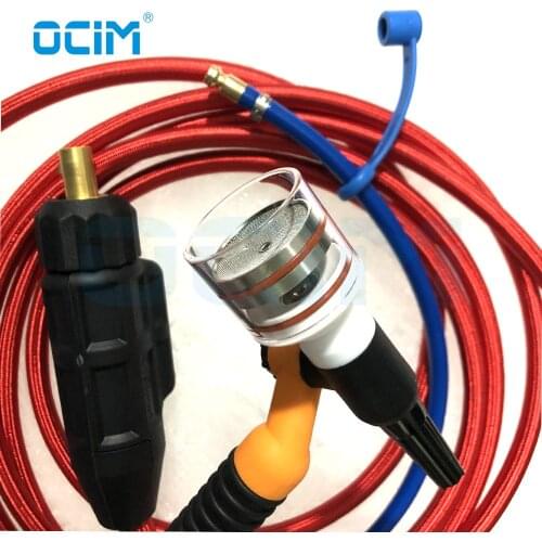 NR17 Swiveled Tig Welding Torch with 17GL Pyrex Nozzle