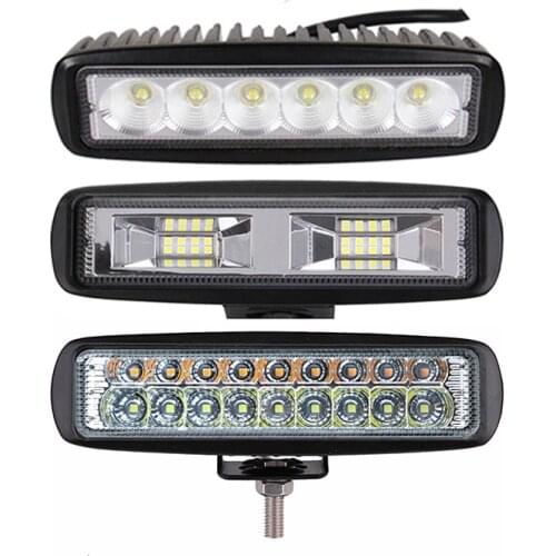 6 inch 18W 24W 54W LED Work Light bar Spot Flood Beam Spotlight For 4x4 Motorcycle Off road 4x4 ATV SUV Fog driving Light Trucks