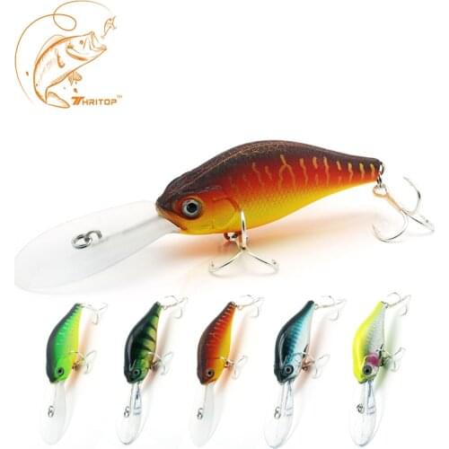 Thritop Minnow Fishing Lure 10.5cm 15g 5 Various Colors For Option TP064 Strong Hooks Artificial Bait Fishing Tackle Accessories