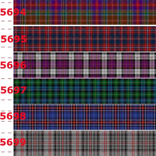 Popular Check Lattice pattern Ribbon printed Grosgrain Ribbon for hairbow accessory decoration