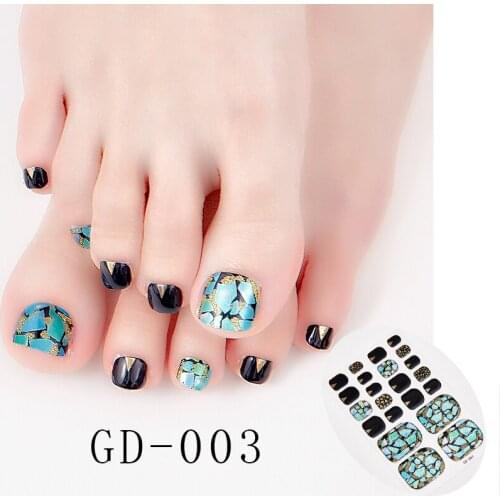 22 Tips/Sheet Designed Manicure Decoration Sticker For Nails Nail Art Stickers Full Beauty Nail Designs Nails Sticker Designer