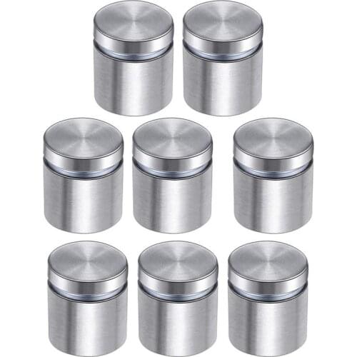 8pcs Sign Standoff Screws Advertising Screws Stainless Steel Wall Standoff Mounts Glass Acrylic Nail for Glass Artwork