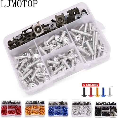 Aluminum Motorcycle Fairing Screws Nuts Kit Moto Body Work Bolts Screw For Yamaha v max VMAX 1700 1200 125 WR250F wr 250f 250 f