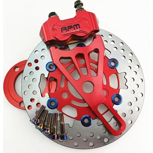 Cnc Aluminum Brake Caliper+220mm Disc Pump Adapter Bracket Sets For Yamaha Electric Motorcycle Scooter Bws Zuma Rsz