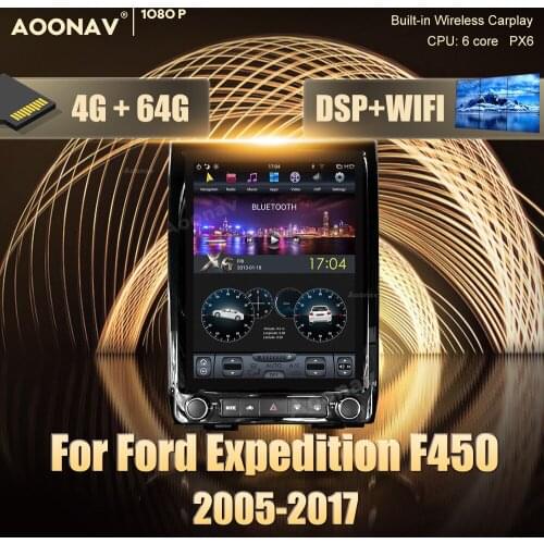 2 din Android car GPS radio multimedia player For Ford Expedition F450 2015- 2017 car GPS navigation DvD Stereo receiver player