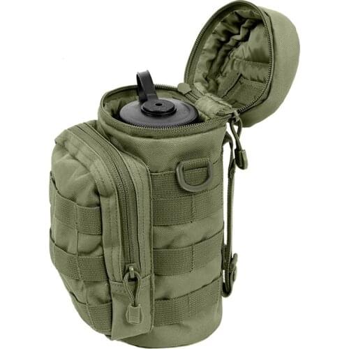 7ColorNew Outdoor Sports Camouflage Bag Molle System Water Bottle Holder Bag Military Hunting Tactical Water Kettle Holder Pouch