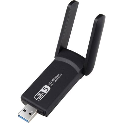 Dual Band USB WiFi Adapter 1200Mbps Wireless Network Card USB 3.0 WiFi Dongle LAN Adapter with Rotatable Antenna for Laptop PC