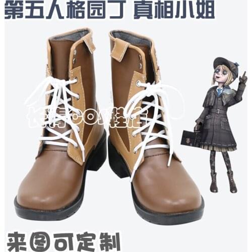 Game Identity V Gardener Miss Truth Emma Woods Cosplay Cosplay Shoes PU Leather Shoes Custom Hand Made