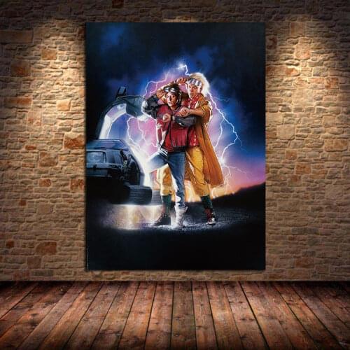 Back to the Future Movie Oil Painting on Canvas Posters and Prints Cuadros Wall Art Pictures For Bedroom Living Room Unframed
