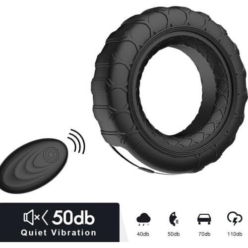 Vibrating Penis Ring Silicone Cock Ring Delay Ejaculation Erection Lock Ring Penis Vibrator Long Lasting Erotic Sex Toys For L1