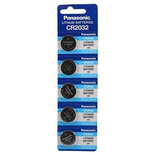 Panasonic 2032 3V Lithium Button Battery 5'li Package