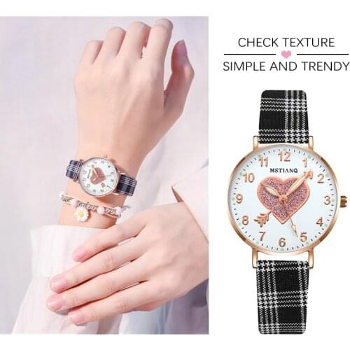 2021 New Watch Women Simple Vintage Small Watch Leather Strap Casual Sports Wrist Clock Dress Wristwatches Reloj mujer