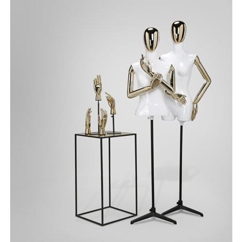 New Style Fashionable Female Model Best Fiberglass Half Body Mannequin Factory Direct Sell