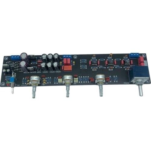 Tone Control Board,Preamplifier Tone Board JRC5532 DC12-18V Volume EQ Tone Control Board