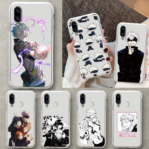 Jujutsu Kaisen Anime Phone Case For Huawei Honor 6 7 8 9 10 10i 20 A C X Lite Pro Play transparent tpu coque silicone shell soft