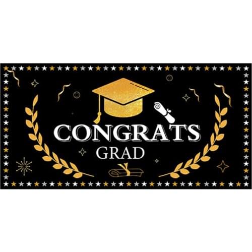 Couplet Banner Independence Day Curtain Couplets Sliver Gold For Student Glitter Durable 90x180cm Graduation Ceremony Background