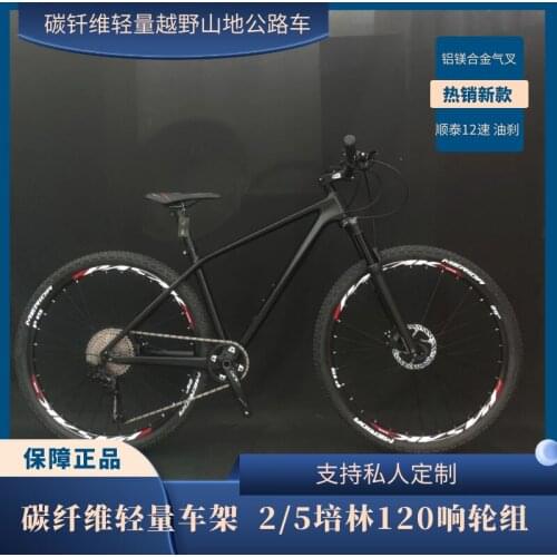 DIY Assembly Mountain Bike Carbon Monocoque Aluminum Magnesium Alloy Gas 12 Speed Shifting Fork Oil Disc Brake Bikes