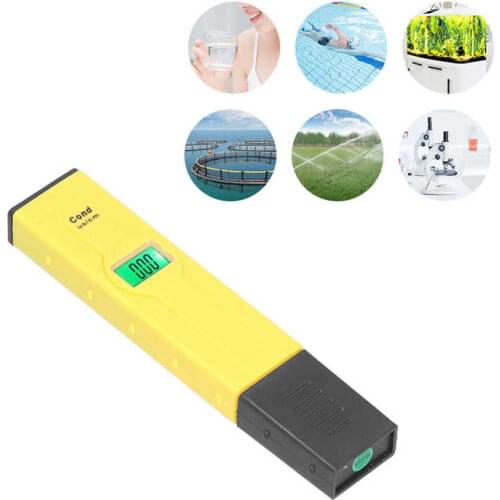 EC Test Pen LCD Display Hydroponic Analyzer with Automatic Temperature Compensation Function Capacitance
