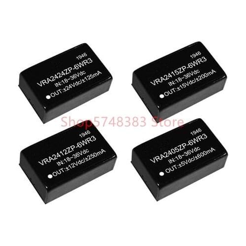 VRA2405ZP-6WR3 VRA2412ZP-6WR3 VRA2415ZP-6WR3 VRA2424ZP-6WR3 Ultra wide voltage input 18-36V
