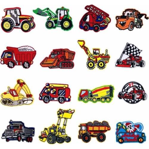 Iron-on Embroidered Navvy Shop Truck Hats Dress Tермонаклейки на одежду Patches Applique Label Stickers Badge Sewing Accessories