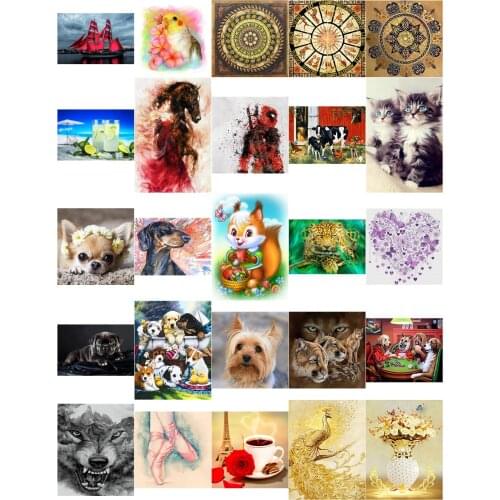 Y06521 Wolf Head Snow cross stitch kit people 18ct 14ct 11ct count print canvas stitches embroidery DIY handmade needlework