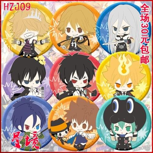 ZXFJXR 1pcs Hitan Reborn Animation Brooch Stemma Escudo de armas Brooch Badges