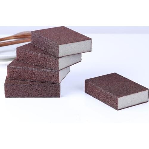 1/4pcs Sponge Carborundum Brush Kitchen Washing Magic Strong Decontamination Brush Househeld Nano Emery Rust Removing Tool