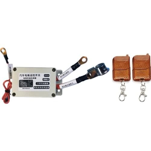 12V Wireless Car Battery Disconnect Cut Off Master Switches Dual Remote Control