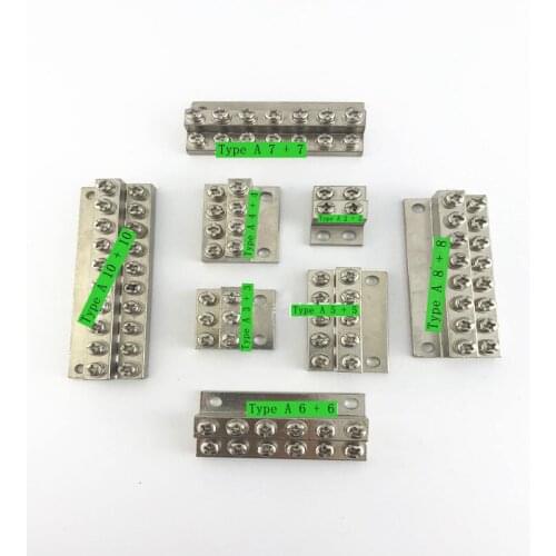 1pcs Zero row terminal double layer grounding terminal multiposition grounding copper row type A terminals