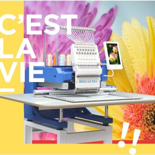 450X650mm update program high quality as brother machine 15 needle for single head small computerized embroidery machine price