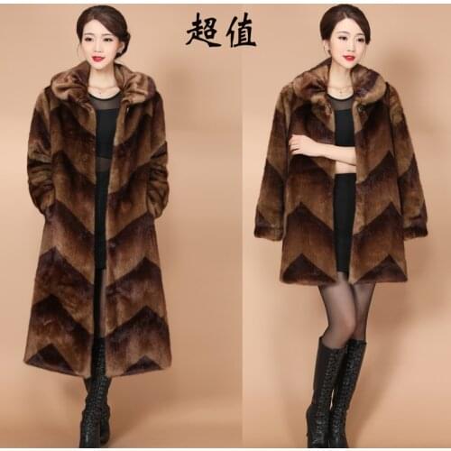 Leather And Fur Girls Long Mink Wool Coat Winter Whole Mink Coat Woman Fur 2020