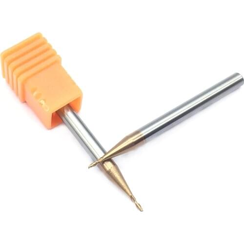 1PCS HRC60 2F 1.0XD4X50L Milling Cutter Endmill Alloy Tungsten Steel CNC Maching Milling Machine Tools For Steel Woodworking