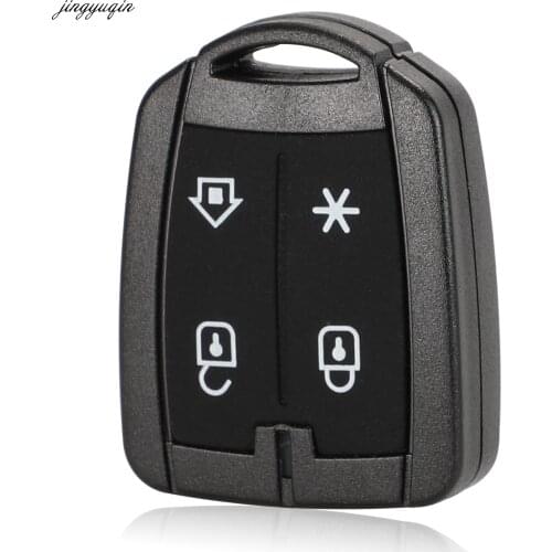 Jingyuqin 10pcs 4 Button Remote Car Key Fob Shell For Positron Alarm System Car Key Shell Replacement Styling